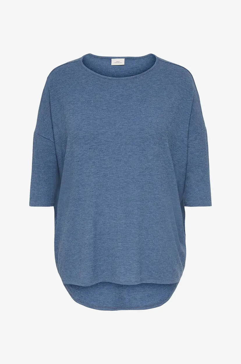 Only Carmakoma Topp carLamour 3/4 Top - Blå