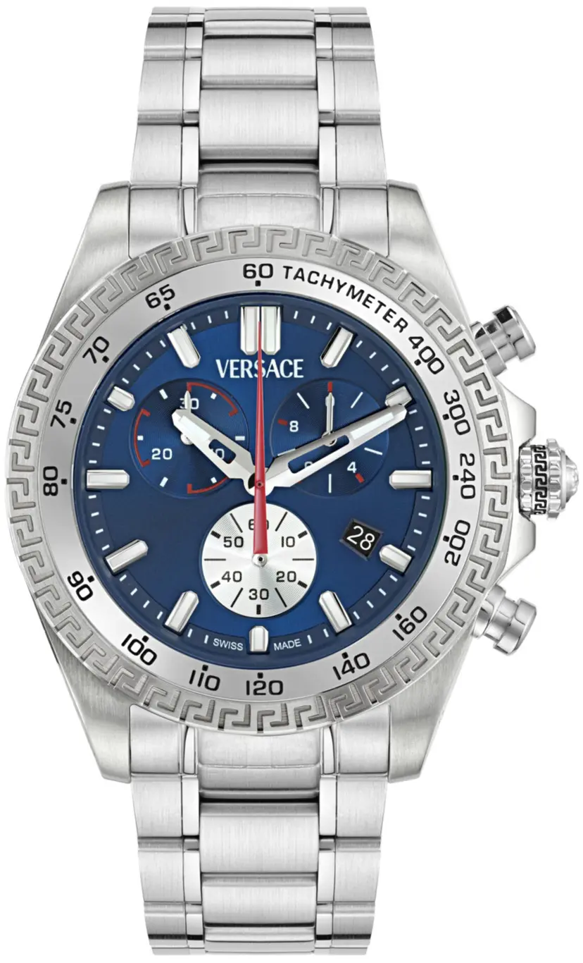 Versace Versace Herreklokke VE9K00324 Chrono X Blå/Stål Ø44 mm