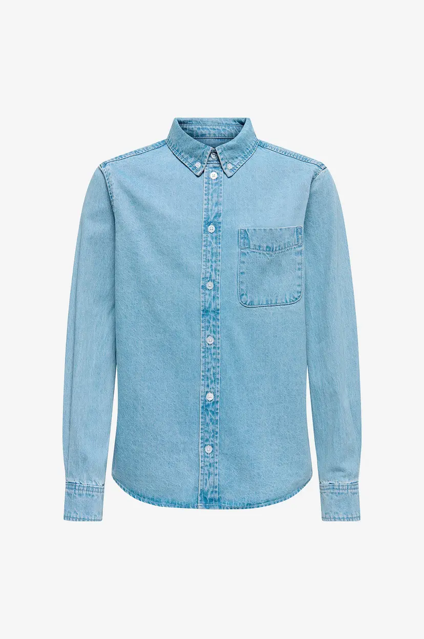 ONLY & SONS JUNIOR Denimskjorte osjOrson Regular Yfm - Blå