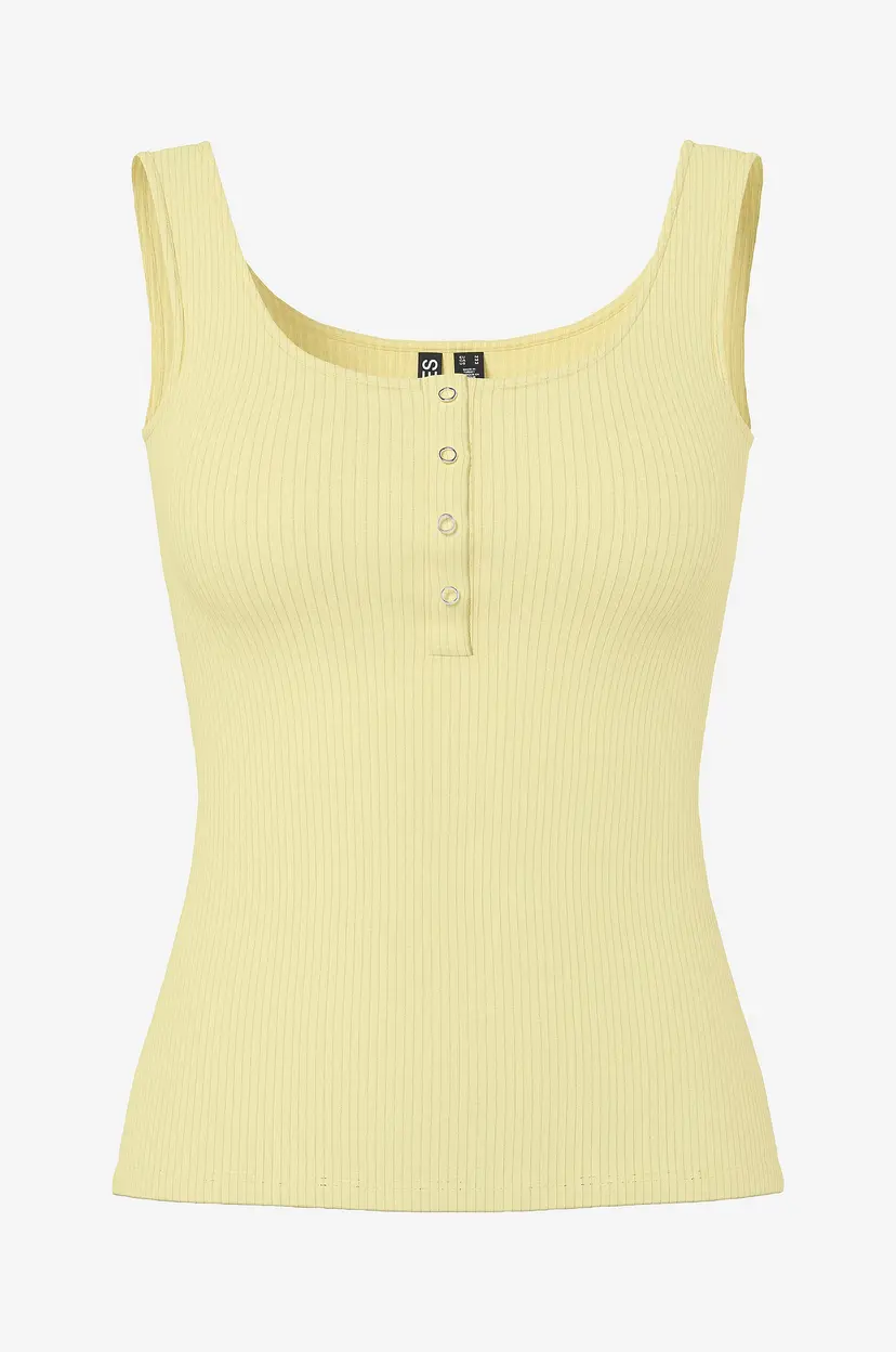 Pieces Singlet pcKitte Tank Top - Gul