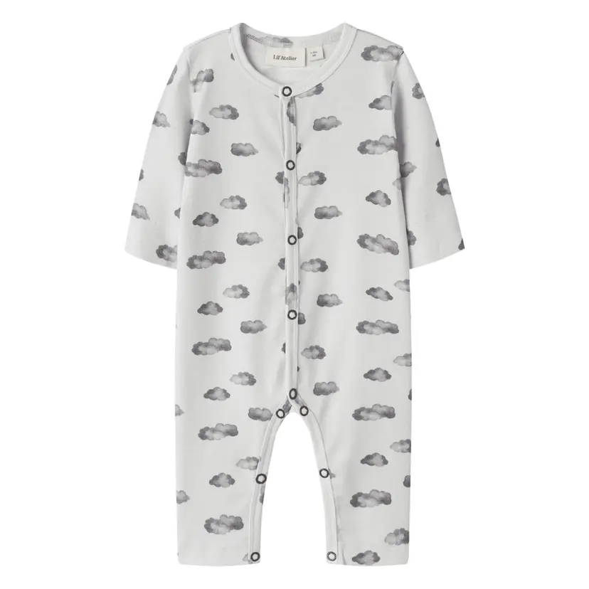 Lil`Atelier Lil'Atelier - Pysjamas Baby Gio Glacier Gray Cloud