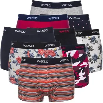 WeSC WESC 9P Mixpack Boxer Briefs Mixed bomull Medium Herre