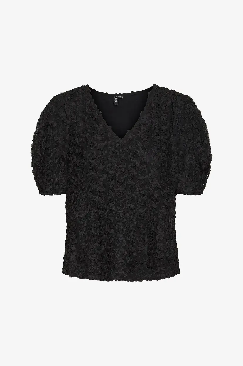 Pieces Topp pcNolia SS Top - Svart