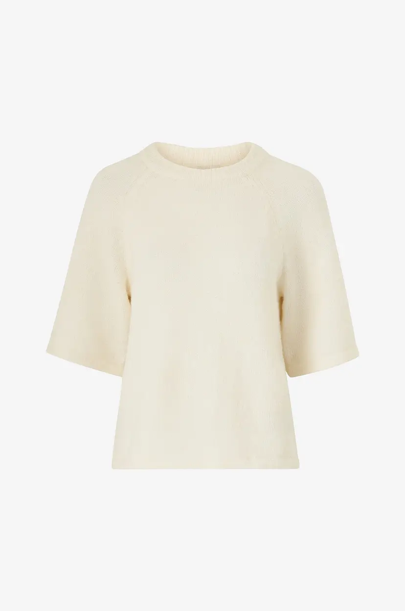Y.A.S Topp yasAnne 2/4 Knit S - Hvit