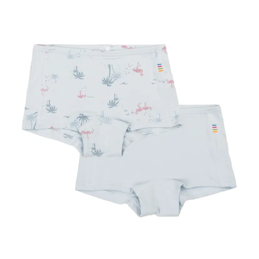Joha Joha - Hipstertruse 2-pk Bambus Flamingo Lyseblå