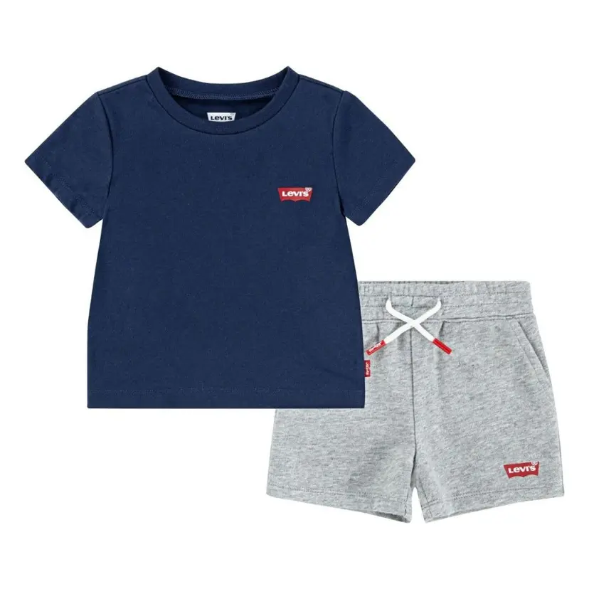 Levi's Levi's – Sett Baby Batwing Tee & Knit Shorts Dress Blues