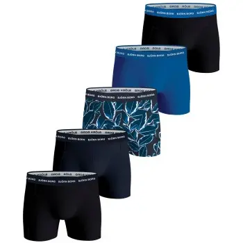 Björn Borg Björn Borg 5P Multi Cotton Stretch Boxer Svart/Blå bomull XX-Large Herre