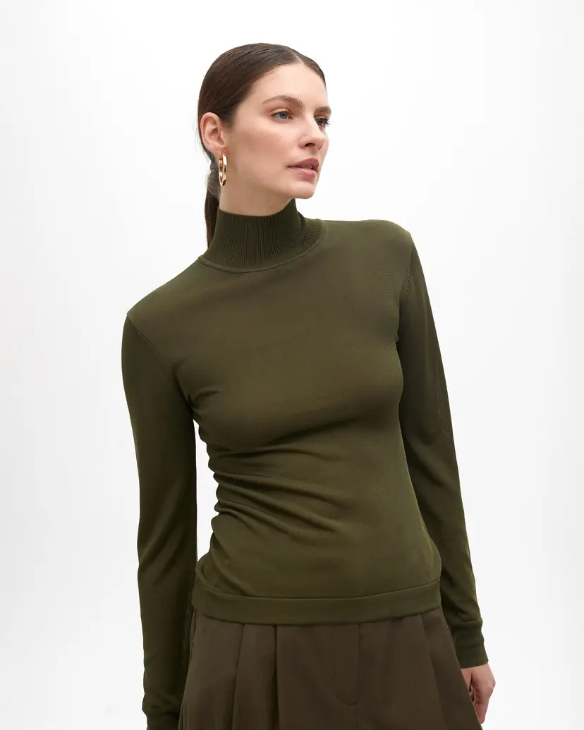 Maite by Lola Maite by Lola MF2511013 Green Turtleneck sweater