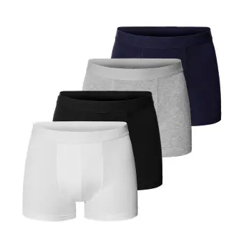 Bread & Boxers Bread and Boxers Organic Cotton Boxers 4P Mixed økologisk bomull X-Small Herre
