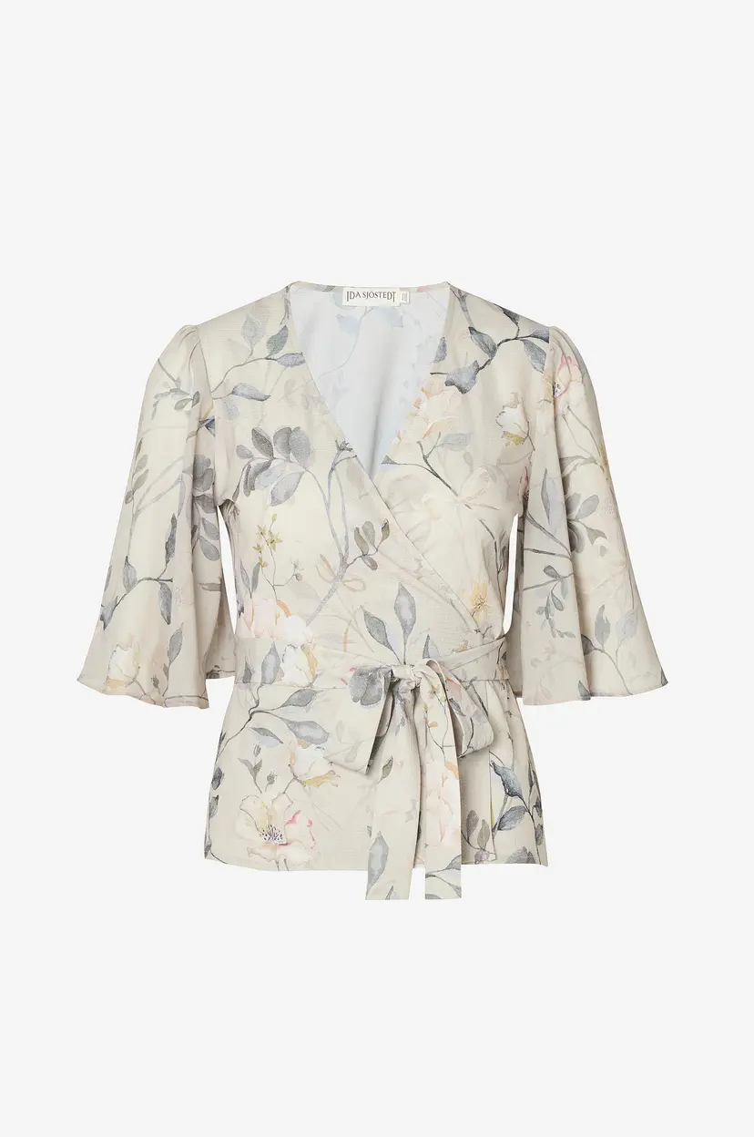 Ida Sjöstedt Omslagsbluse Harper - Beige