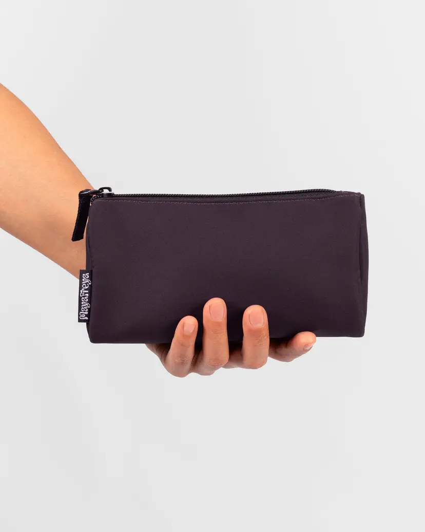 Grandsource Alisa Deep Plum Cosmetic Pouch