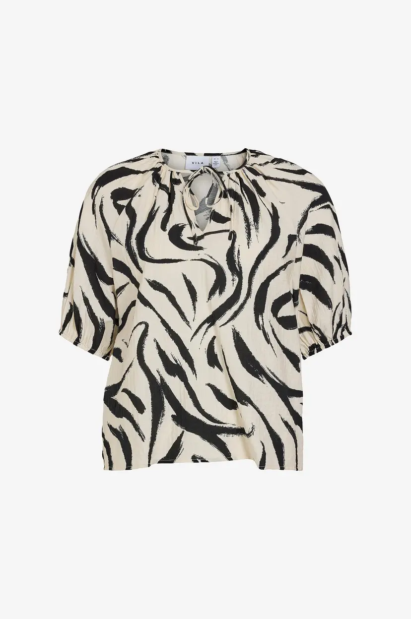 Vila Topp viClo 2/4 V-neck - Beige