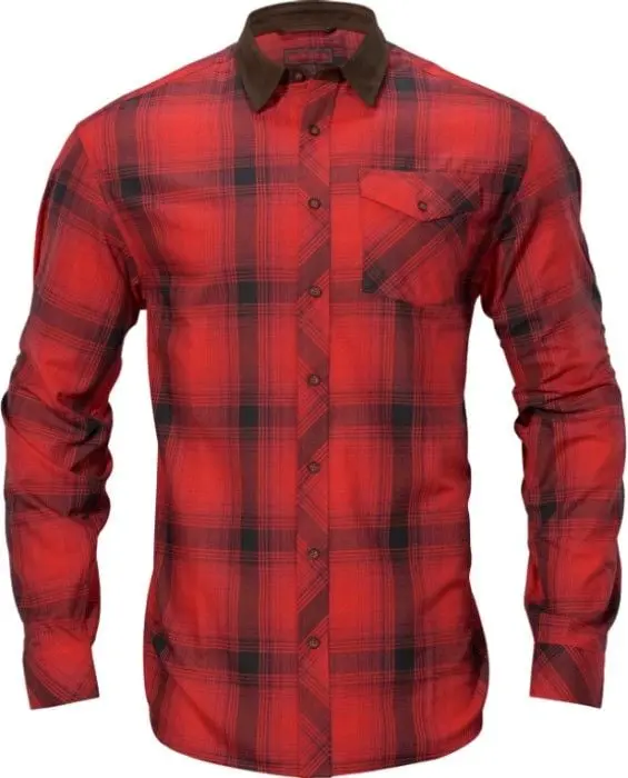 Härkila Härkila M's Driven Hunt Flannel Shirt Red/Black Check