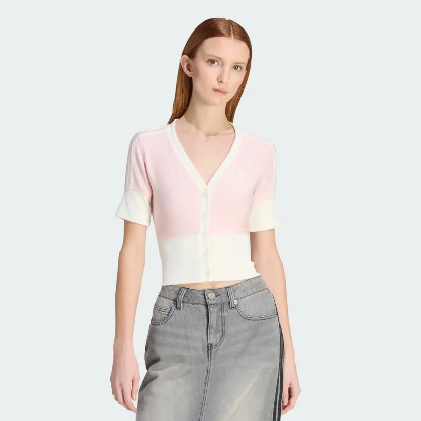 Adidas V-NECK SKJORTE MED KNAPPER
