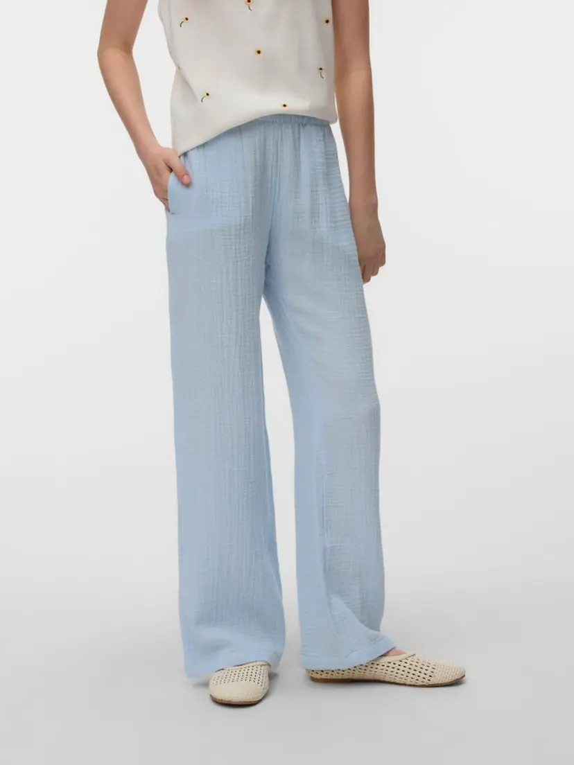 Vero Moda Girl Vero Moda Girl Natali bukse High Waist  lys blå (164 /14 år)