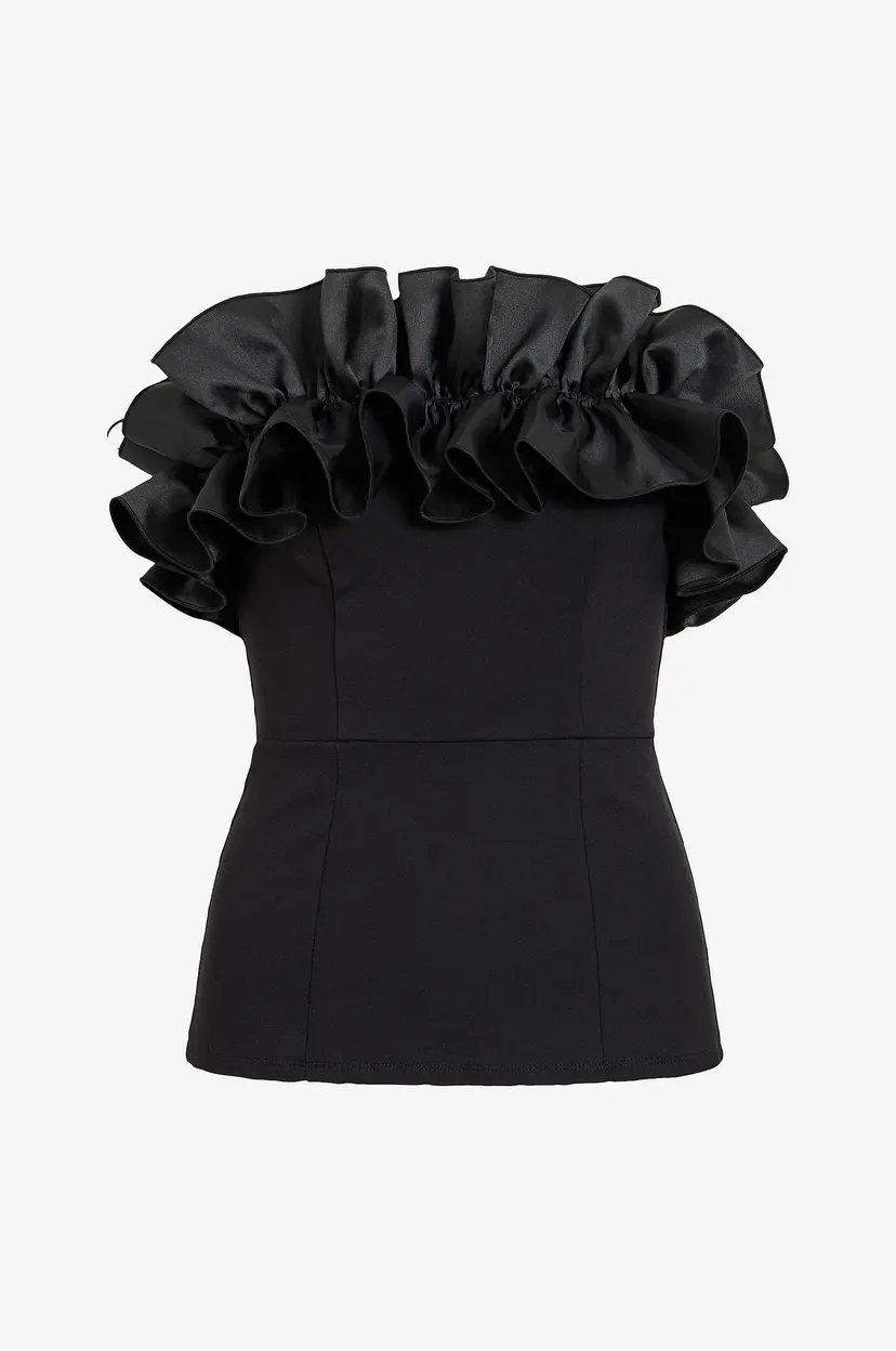 Vila Topp Vilisse Strapless Top/Dc - Svart