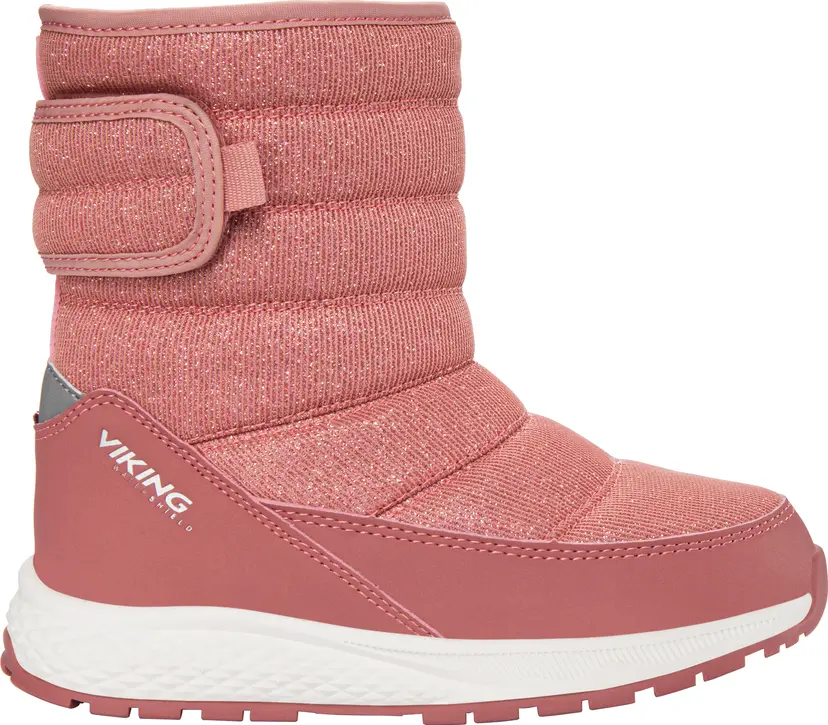Viking Footwear Viking Footwear Kid's Equip Glitter Warm Waterproof Pull On Pink