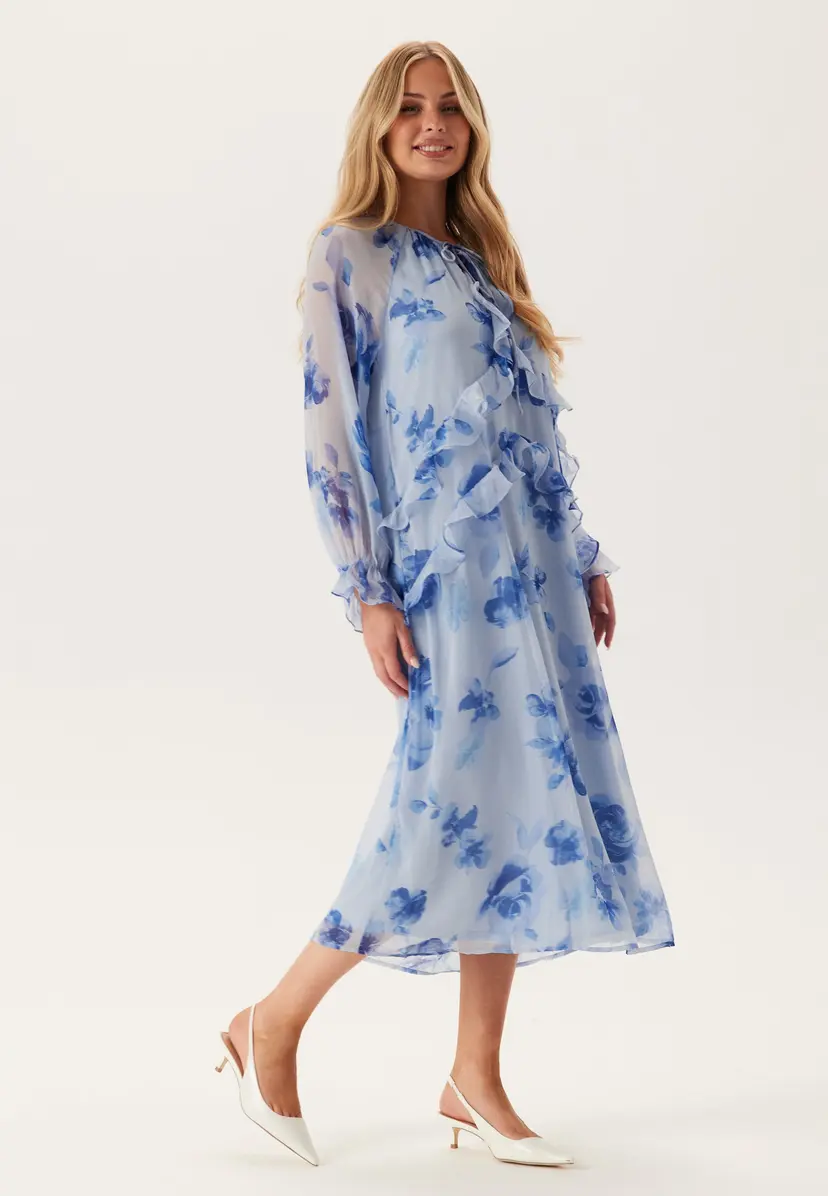 Pieces Pcclara Ls Long V-neck Dress