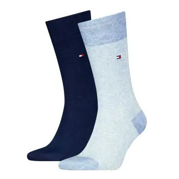 Tommy Hilfiger Tommy Hilfiger Strømper 2P Men Birdeye Sock Lysblå Str 43/46 Herre