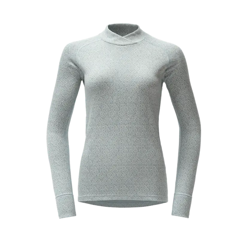 Devold Devold - Signature Silk 230 Cross Neck Dame - Large - Blå