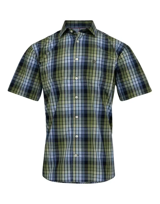 Black Blue s/s shirt regular fit