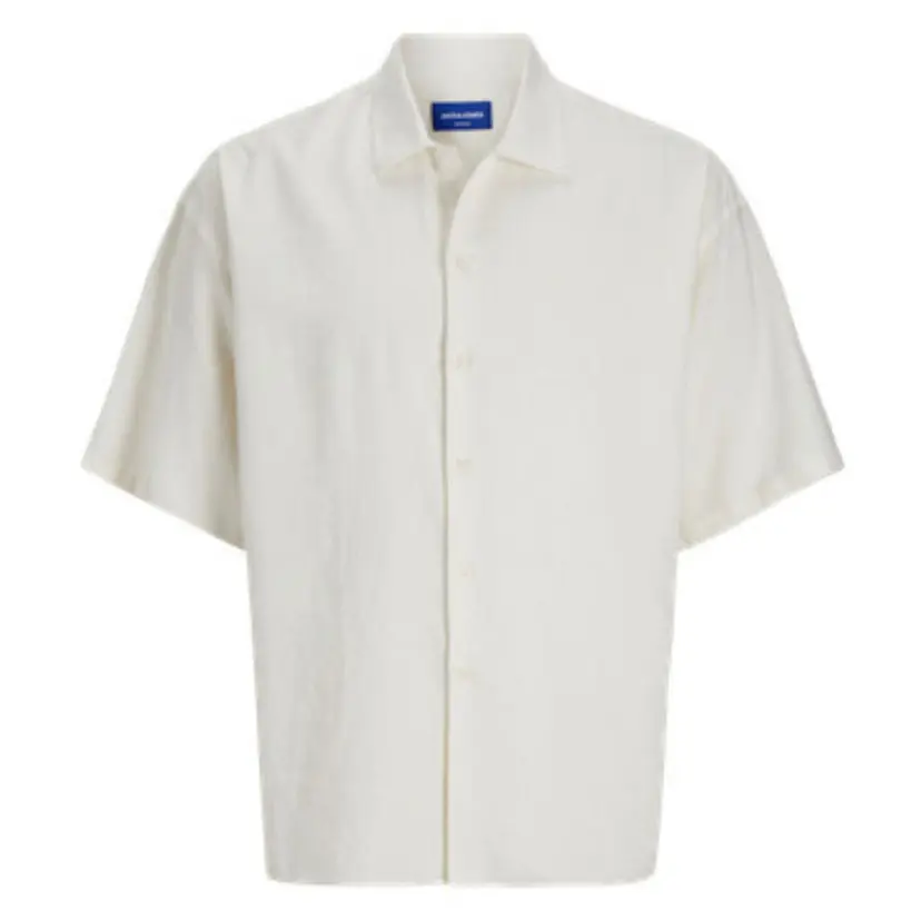 Jack & Jones Jack & Jones - Linskjorte Kortermet Oversized Antique White