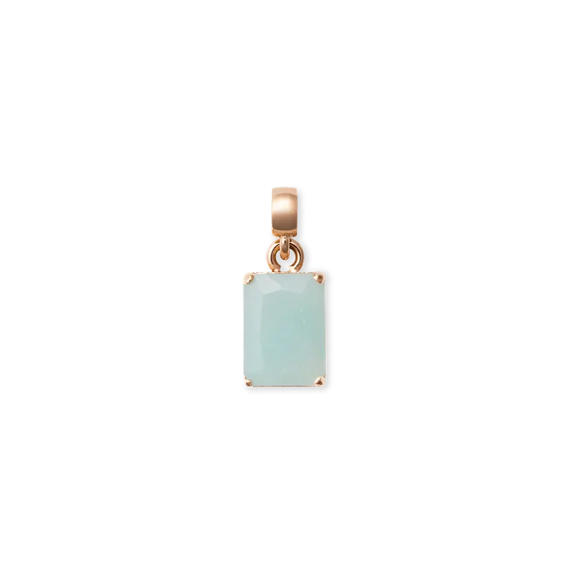 Daniel Wellington Rose Gold Charm Amazonite Octagon | DW