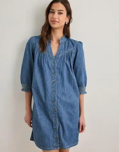 ONLY Only - Blå - Onlraya 3/4 Dress Dnm Akm