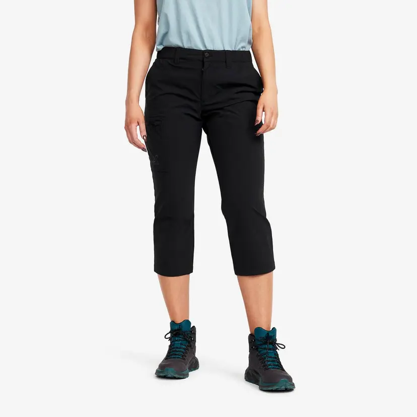 RevolutionRace Adventure 3/4 Stretch Pants Dame Black