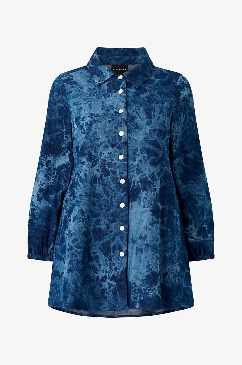 Studio Skjortekjole sEllie Shirt - Blå