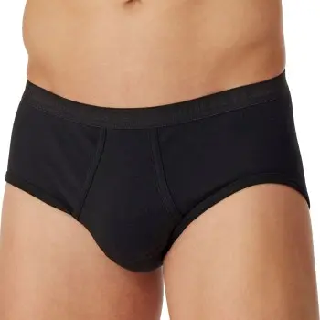 Schiesser Schiesser 2P Original Classics Fine Rib Sport Briefs Svart bomull X-Large Herre