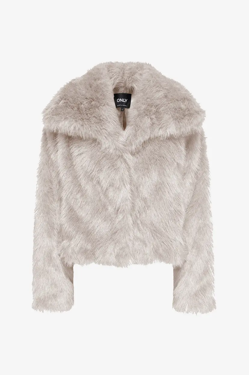 ONLY Jakke i fuskepels onlDawn Life Faux Fur Jacket CC Otw - Beige