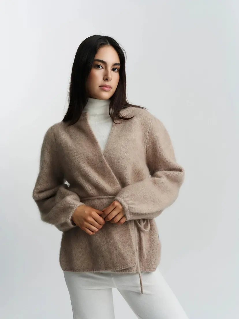 ella&il Fredrikke Chunky Cardigan Hazel Beige - XS