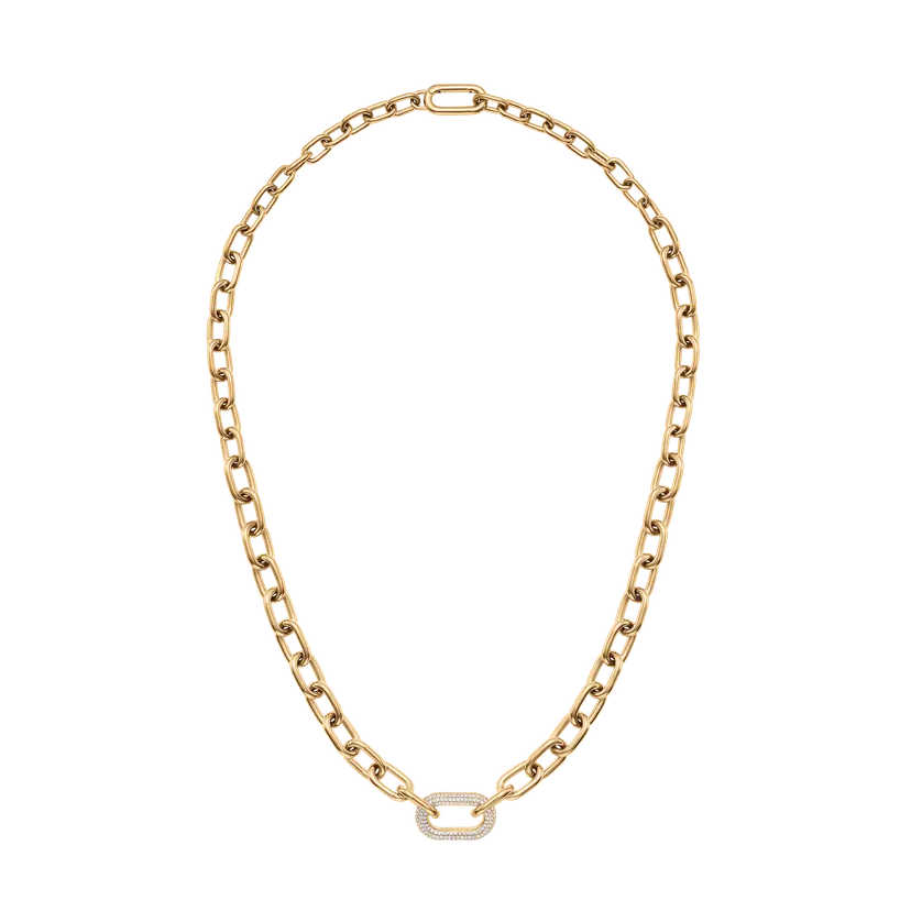 Daniel Wellington Gold Necklace Crystal Link | DW