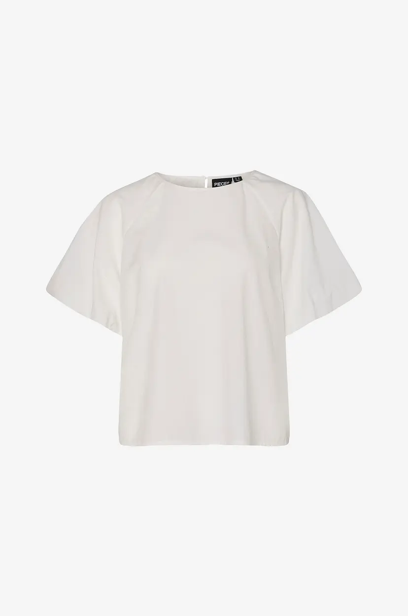 Pieces Bluse Pcfrona 2/4 Top Wvn BC - Hvit
