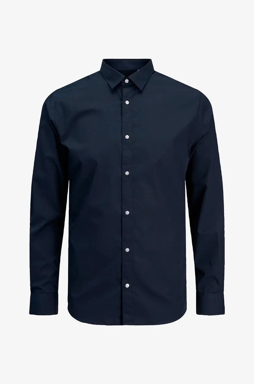 Jack & Jones Plus Skjorte jjJoe LS Plain Pls - Blå