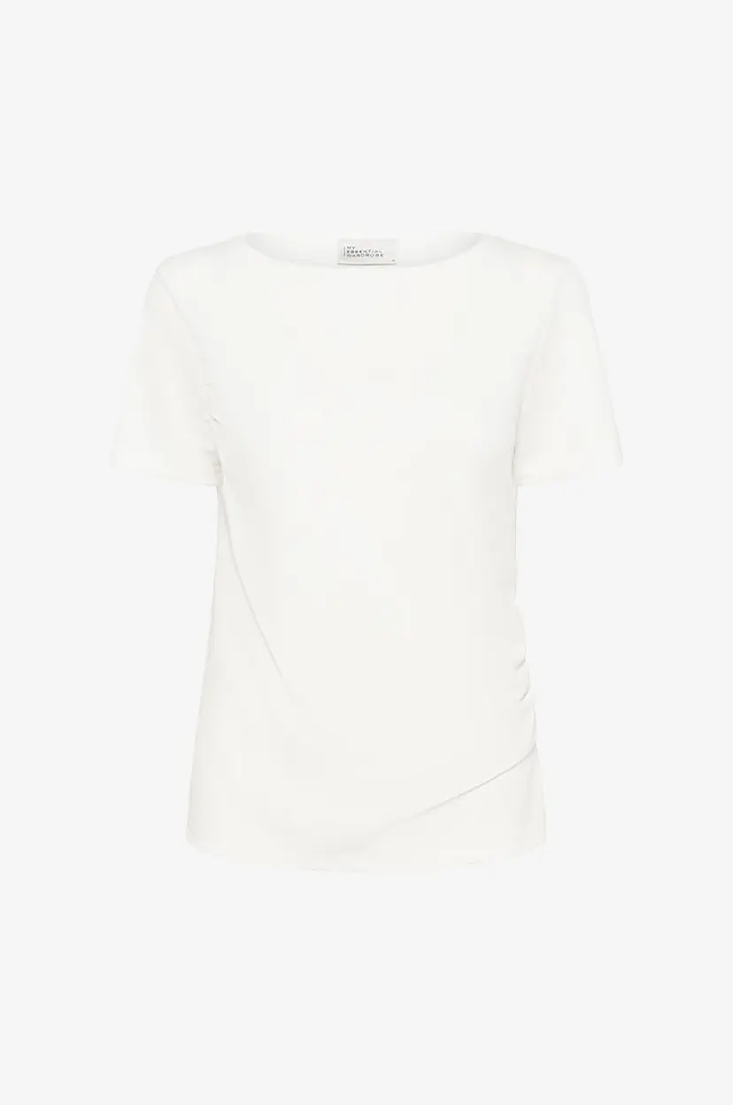 My Essential Wardrobe T-skjorte Mwhelle Asymmetric - Hvit