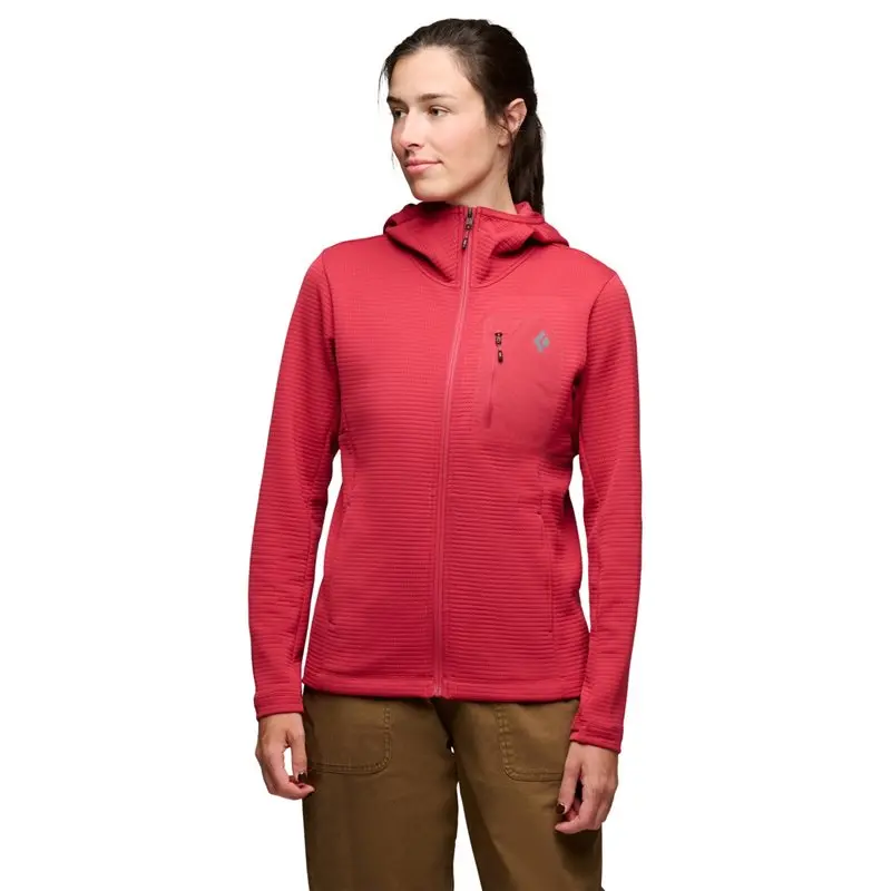 Black Diamond Black Diamond W Diverge Fz Hoody Mineral Red