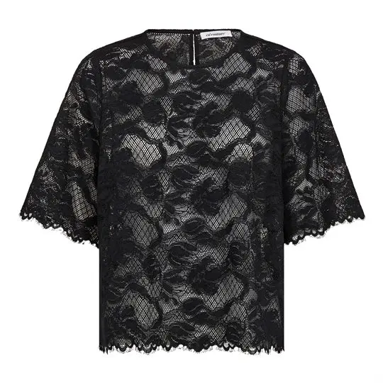 Co Couture Co' Couture - Lanny Lace Blouse - Black