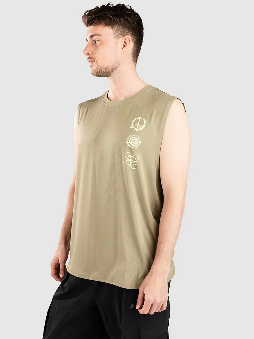 Quiksilver Quiksilver Lap Time Muscle Singlet grønn