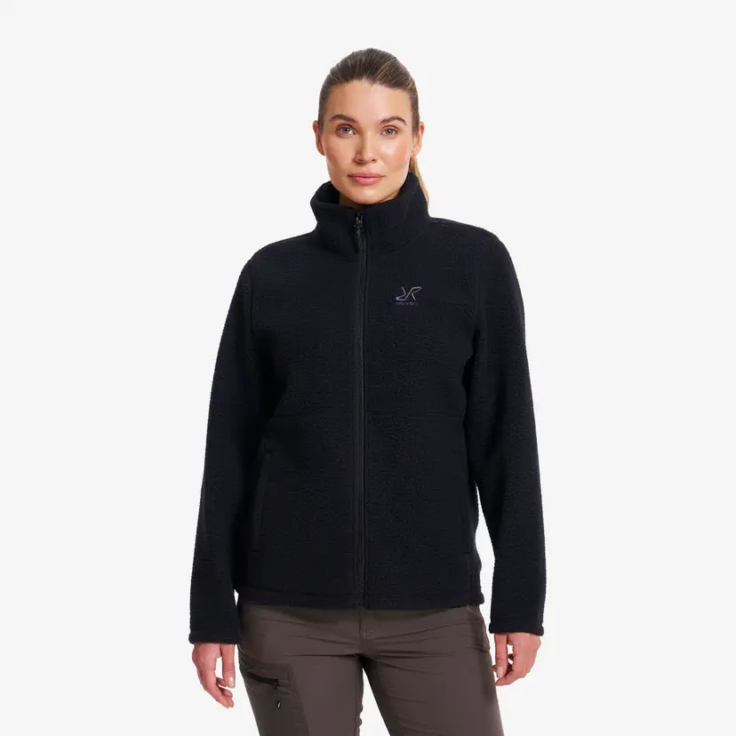 RevolutionRace Moss Pile Fleece Jacket Dame Black