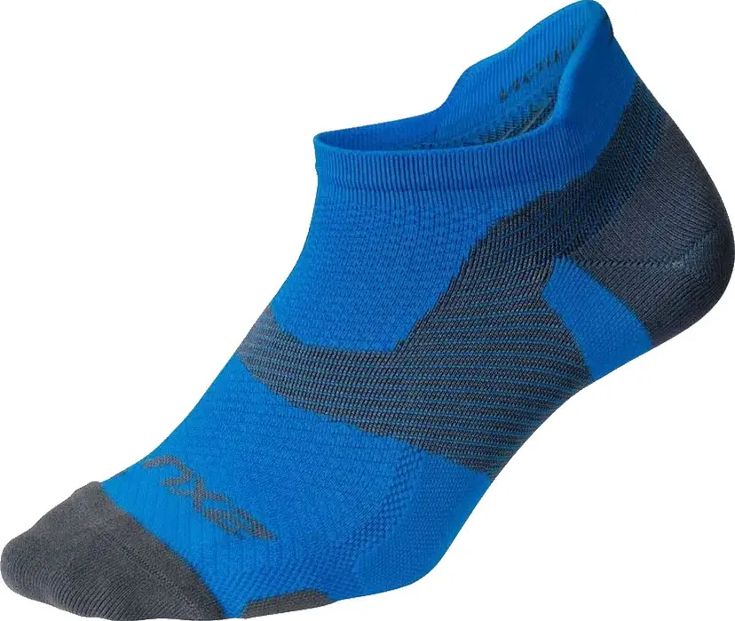 2Xu 2XU Vectr Light Cushion No Show Sock Vibrant Blue/Grey