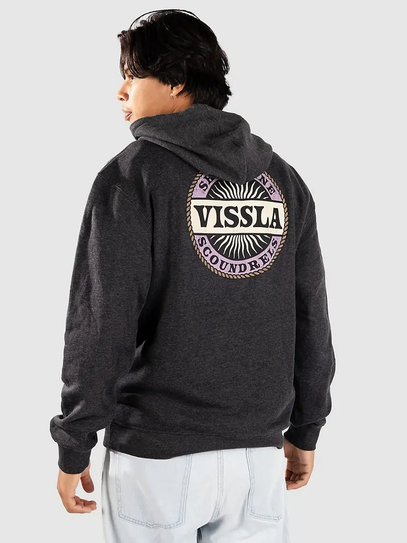 Vissla Vissla Scoundrels Fleece-hettegenser grå