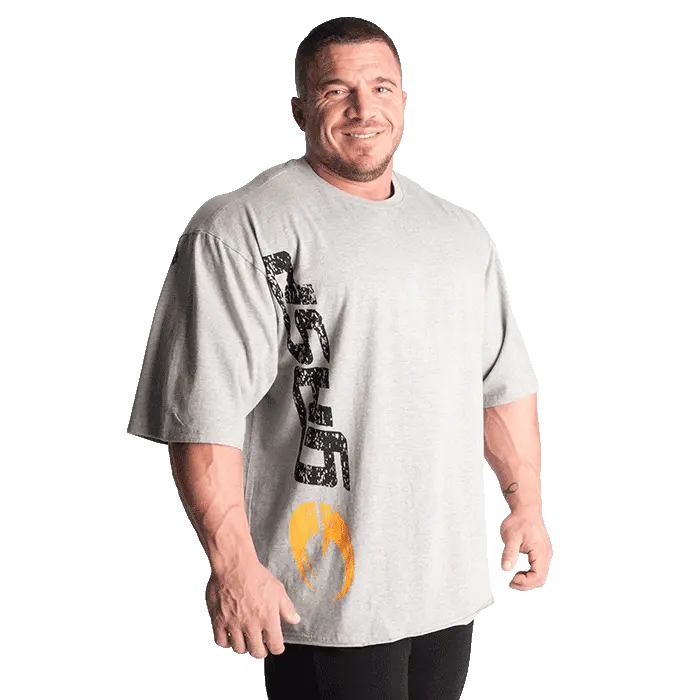 GASP Gasp Iron Tee, Greymelange/Black