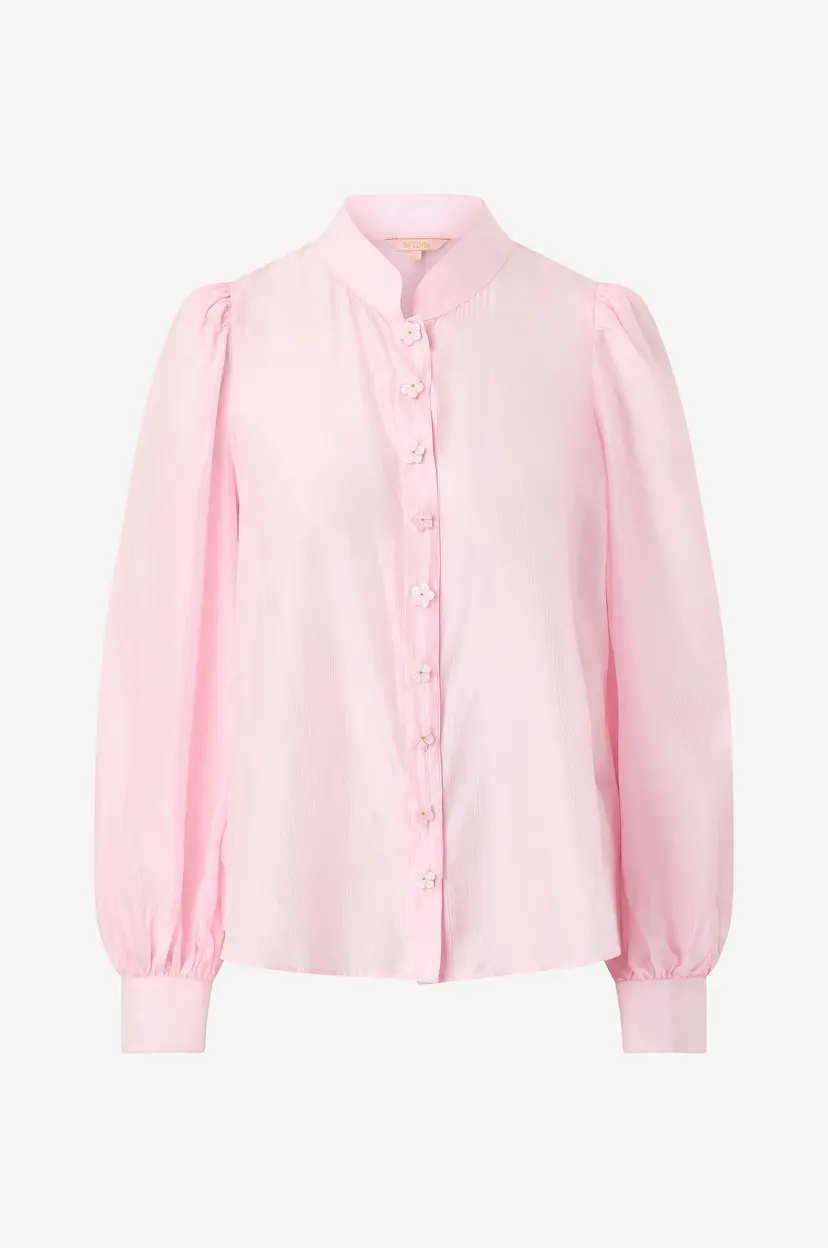 By Timo Bluse Striped Organza - Rosa