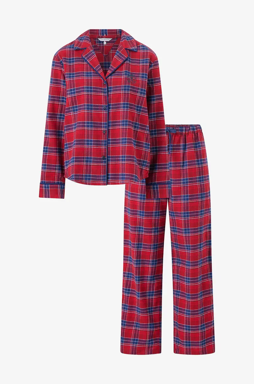 Tommy Hilfiger Pysjsett Family Flannel Pj Set - Brun