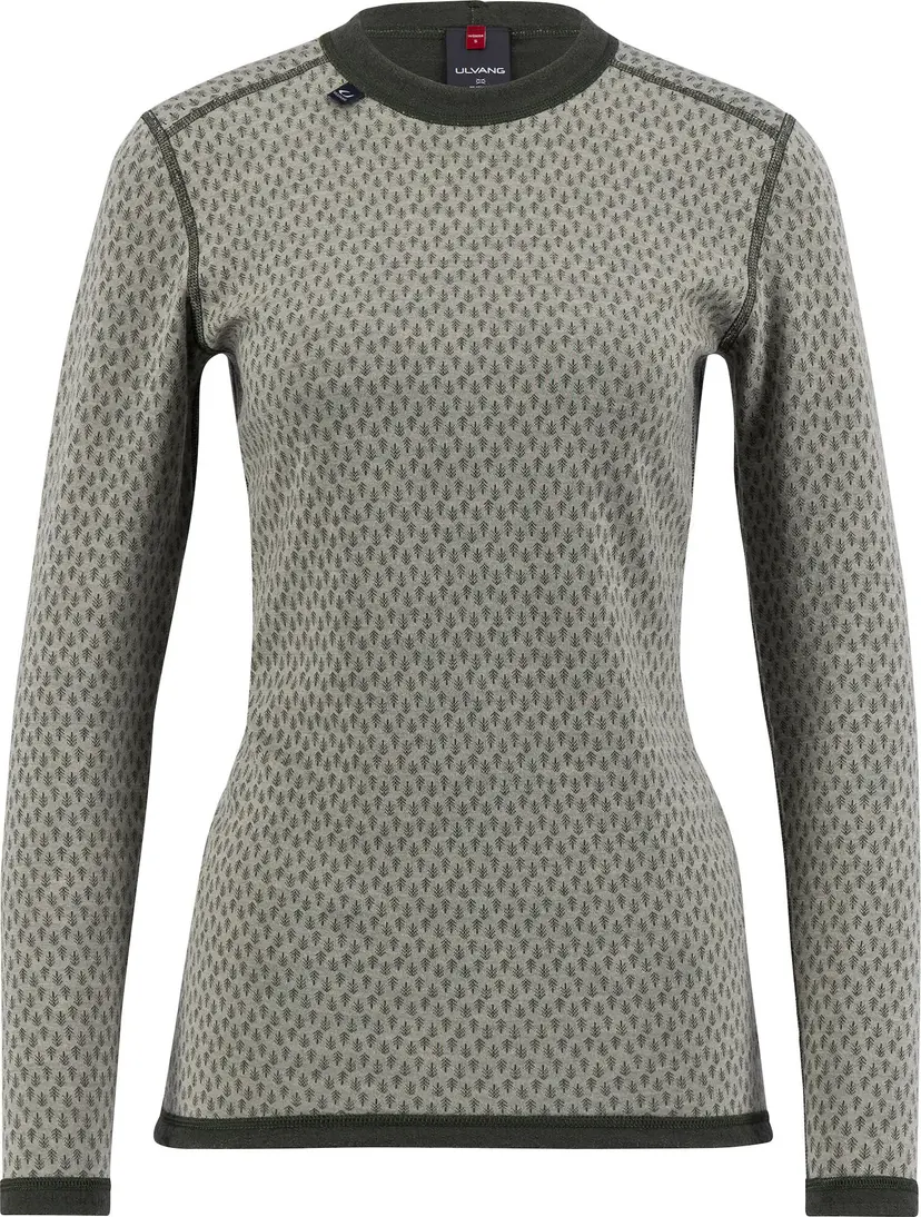 Ulvang Ulvang Women's Comfort 200 Round Neck Agate Grey/Urban Chic