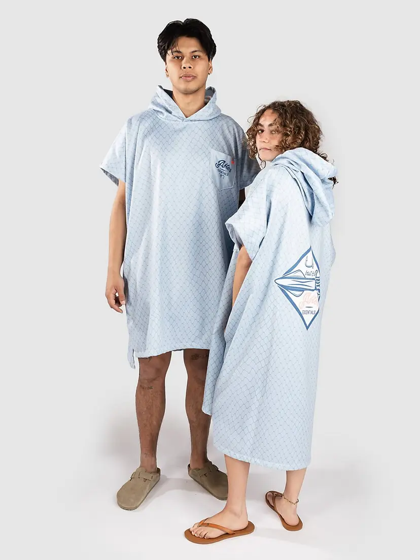 After After American Fishing Poncho blå