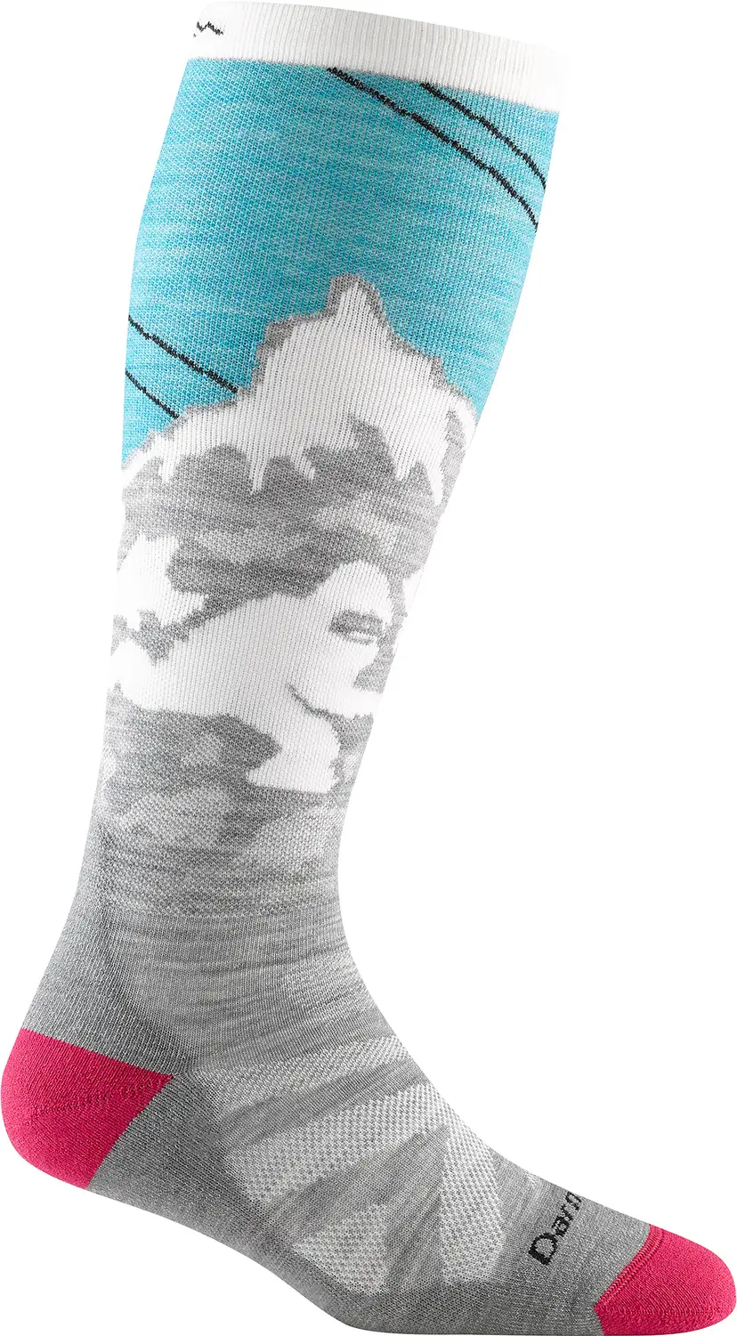 Darn Tough Darn Tough Women's Ski Socks Yeti Cushion  Aqua