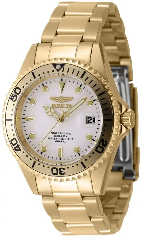 Invicta Invicta Herreklokke 8938OB Pro Diver Hvit/Gulltonet stål Ø37.5 mm